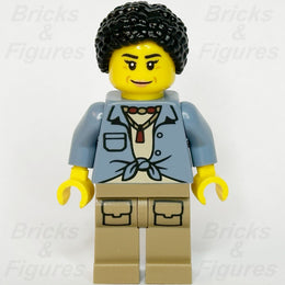 LEGO City Jungle Explorer Minifigure Female Sand Blue Shirt 60426 60437 cty17791