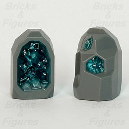 LEGO City Rock Geode Dark Bluish Grey w/ Blue Crystal Part Space Port 60354 x 20