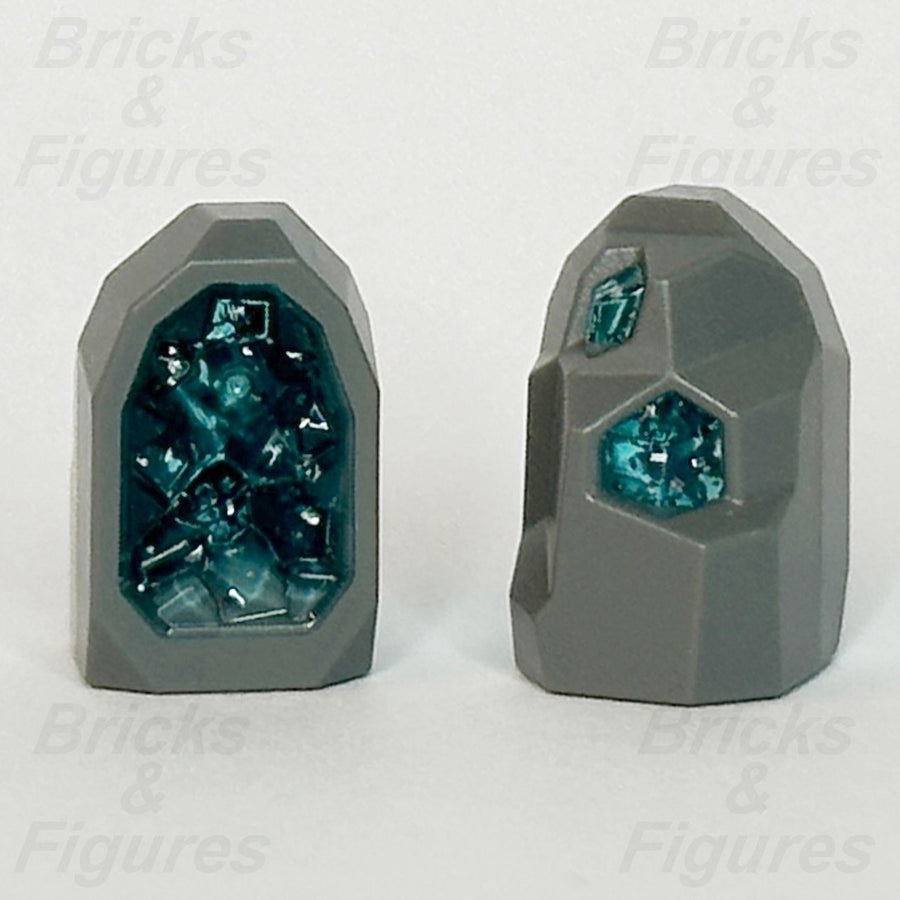 LEGO City Rock Geode Dark Bluish Grey w/ Blue Crystal Part Space Port 60354 x 20