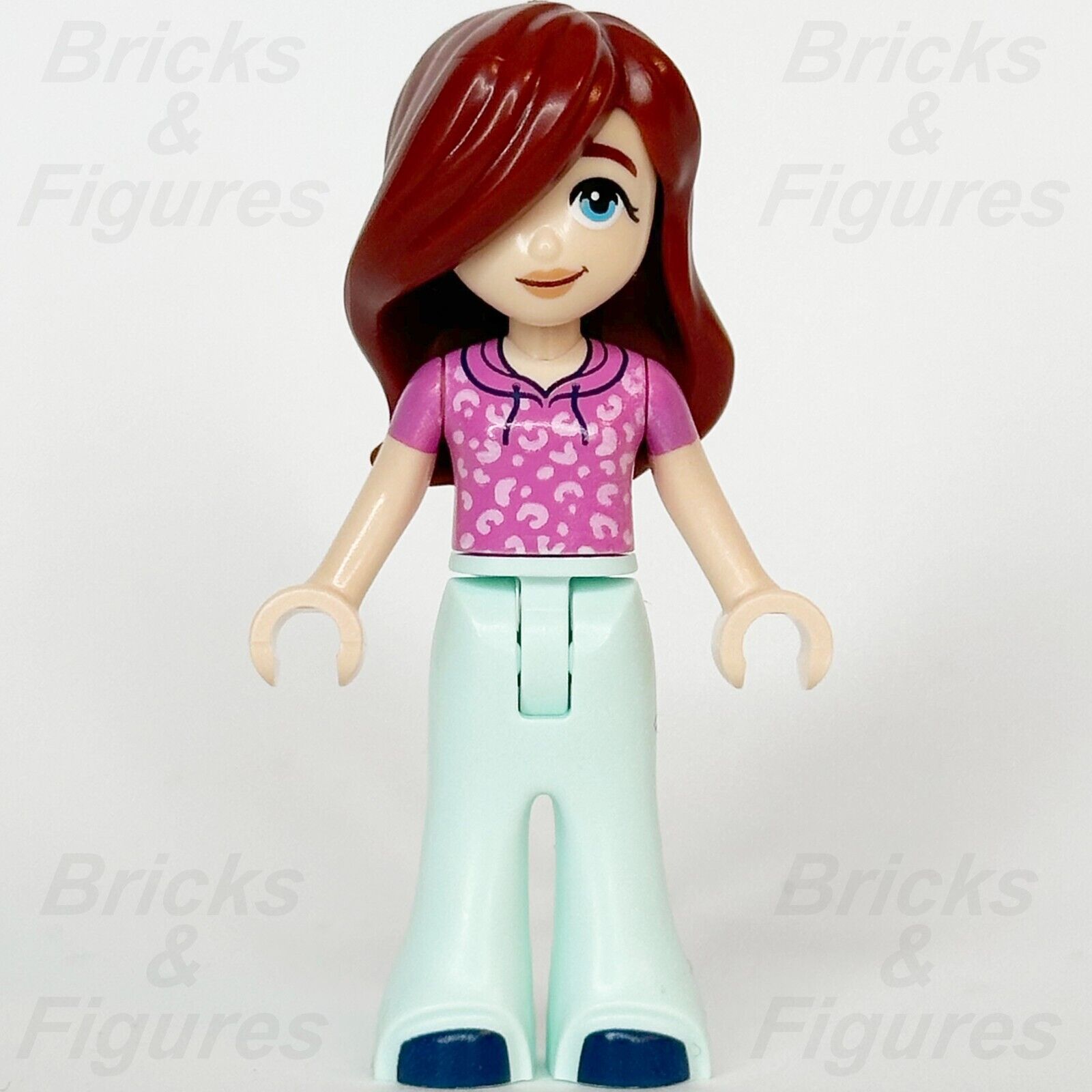 LEGO Friends Paisley Minifigure Pink Hoodie Blue Shoes Minifig 41735 frnd582 - Bricks & Figures