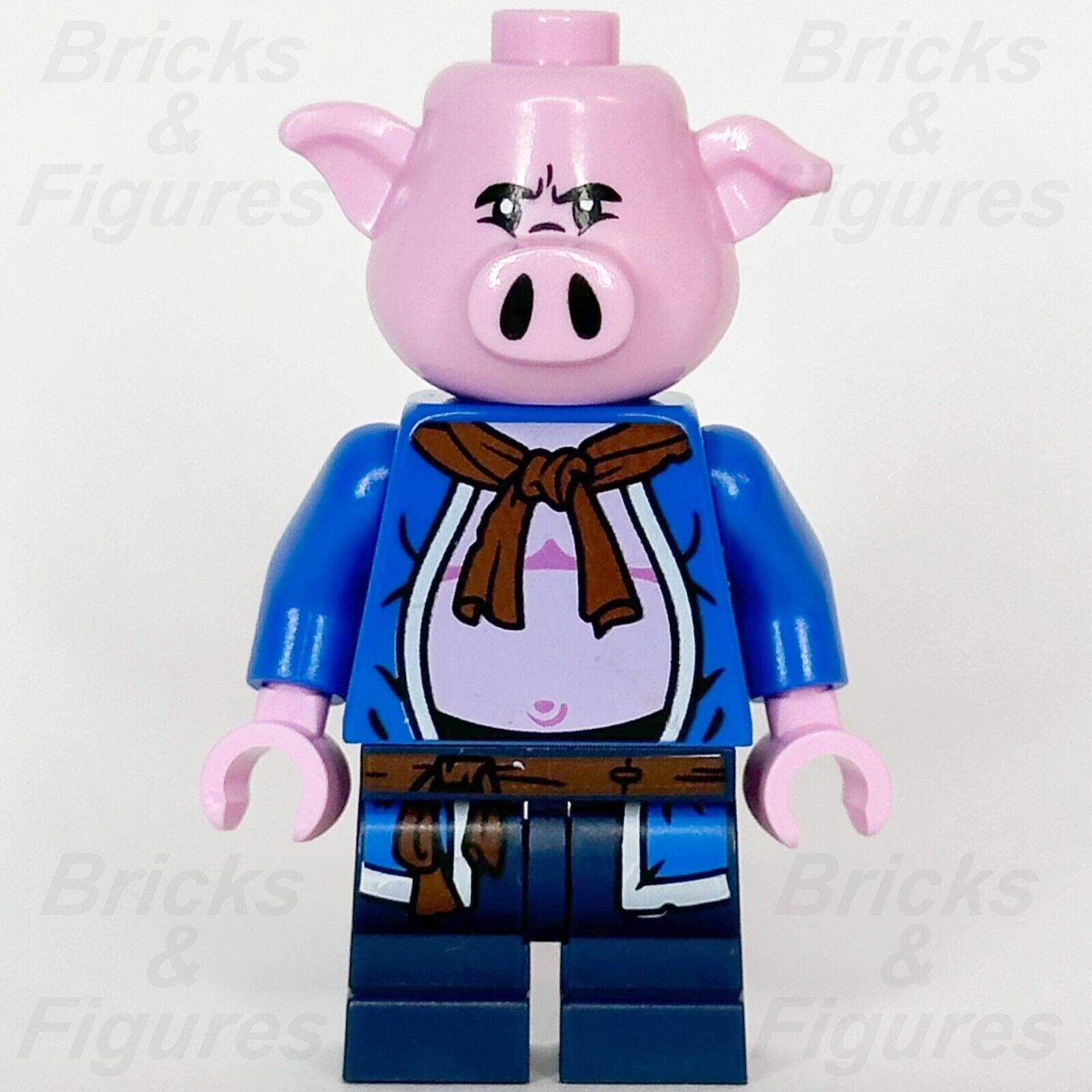 LEGO Monkie Kid Pigsy Minifigure Blue Open Robe Medium Legs 80044 80043 mk109 - Bricks & Figures