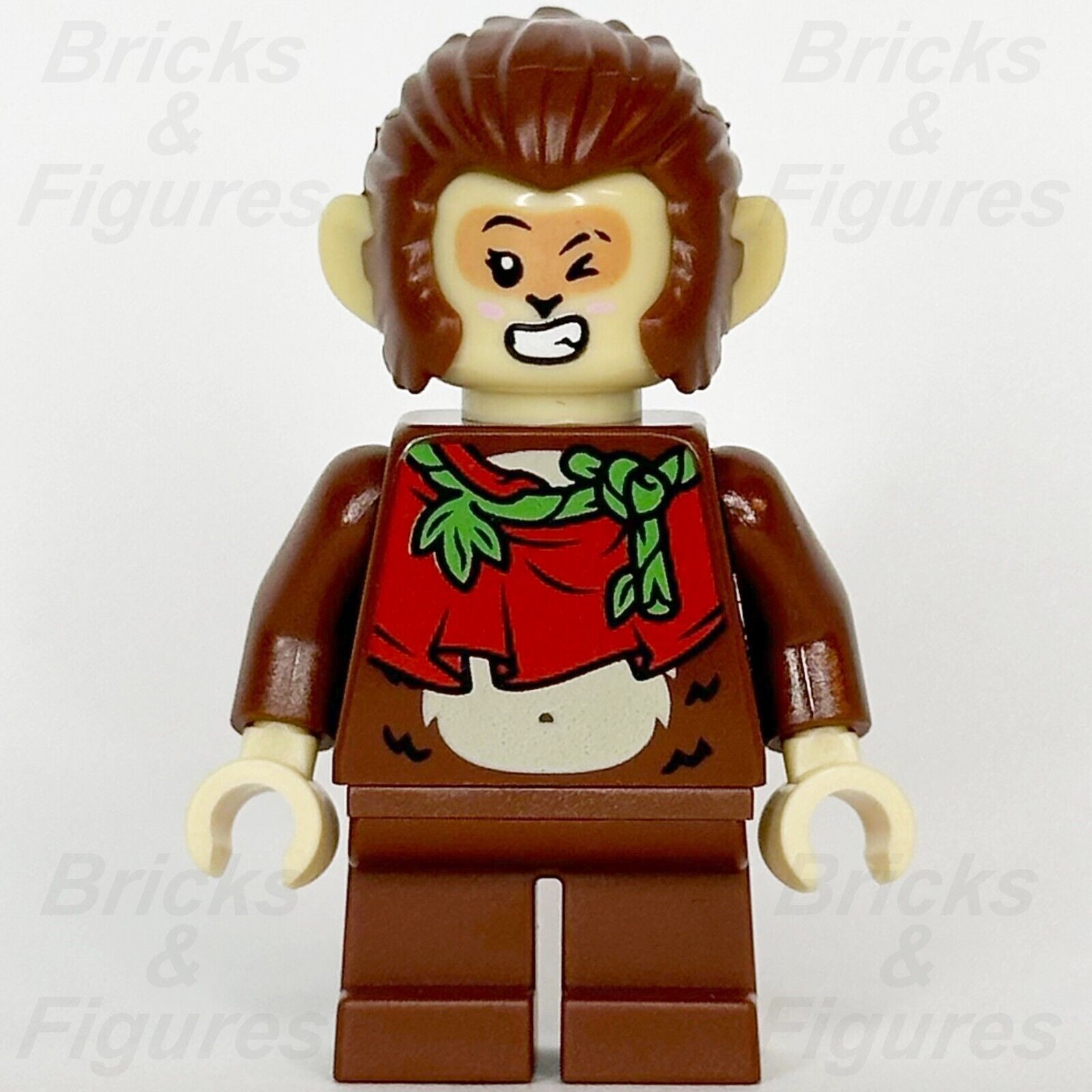 LEGO Monkie Kid Sister Monkey Minifigure Red Cloth Pattern 80024 mk031 Minifig - Bricks & Figures