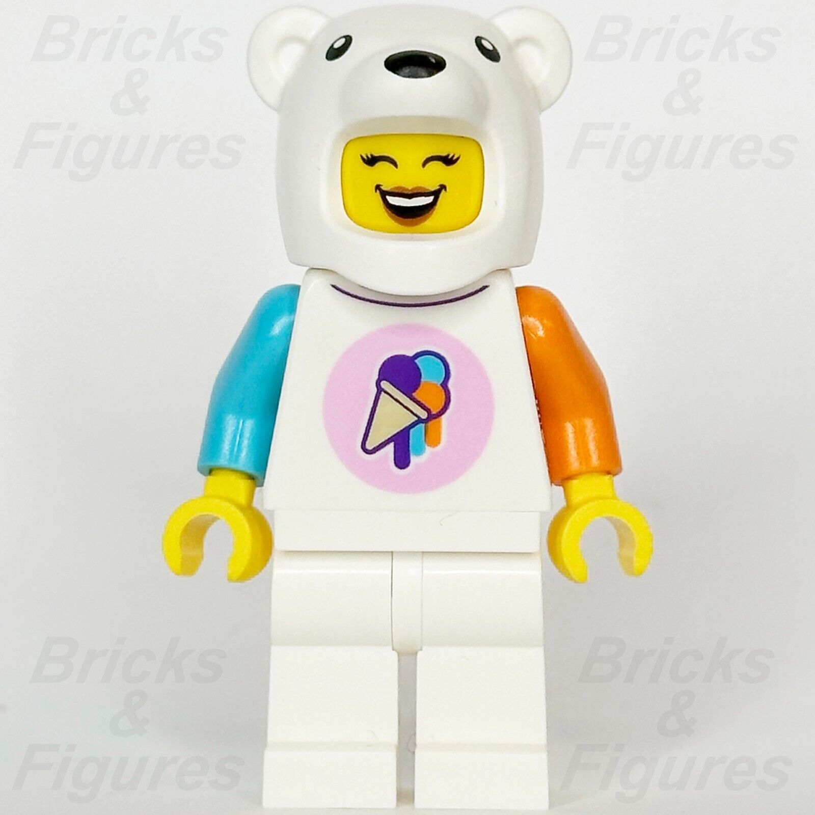 LEGO City Ice-Cream Shop Vendor Minifigure Polar Bear Suit Female 60363 cty1617 - Bricks & Figures
