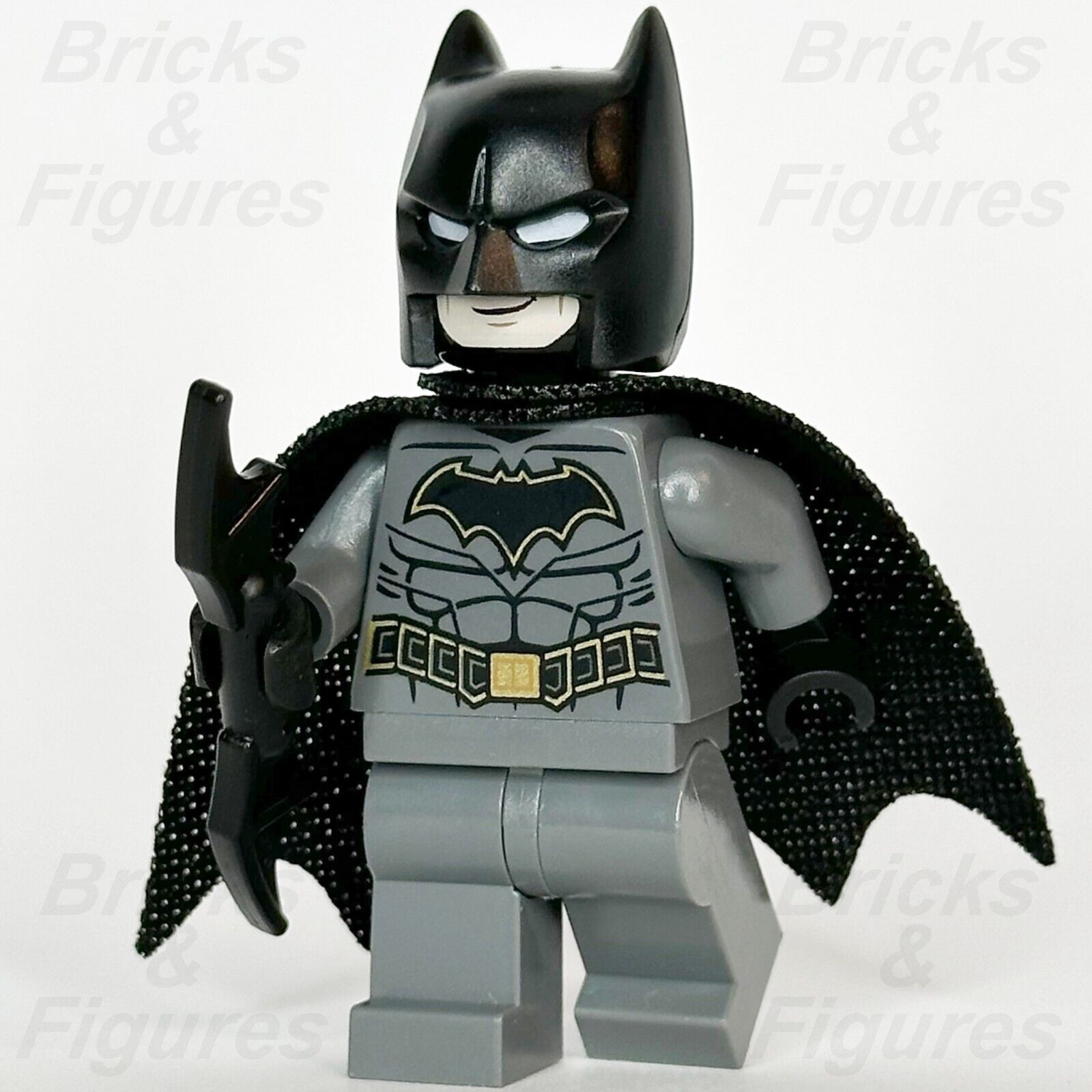 LEGO Super Heroes Batman Minifigure Grey Suit 2 DC 76122 76129 76119 sh589 - Bricks & Figures