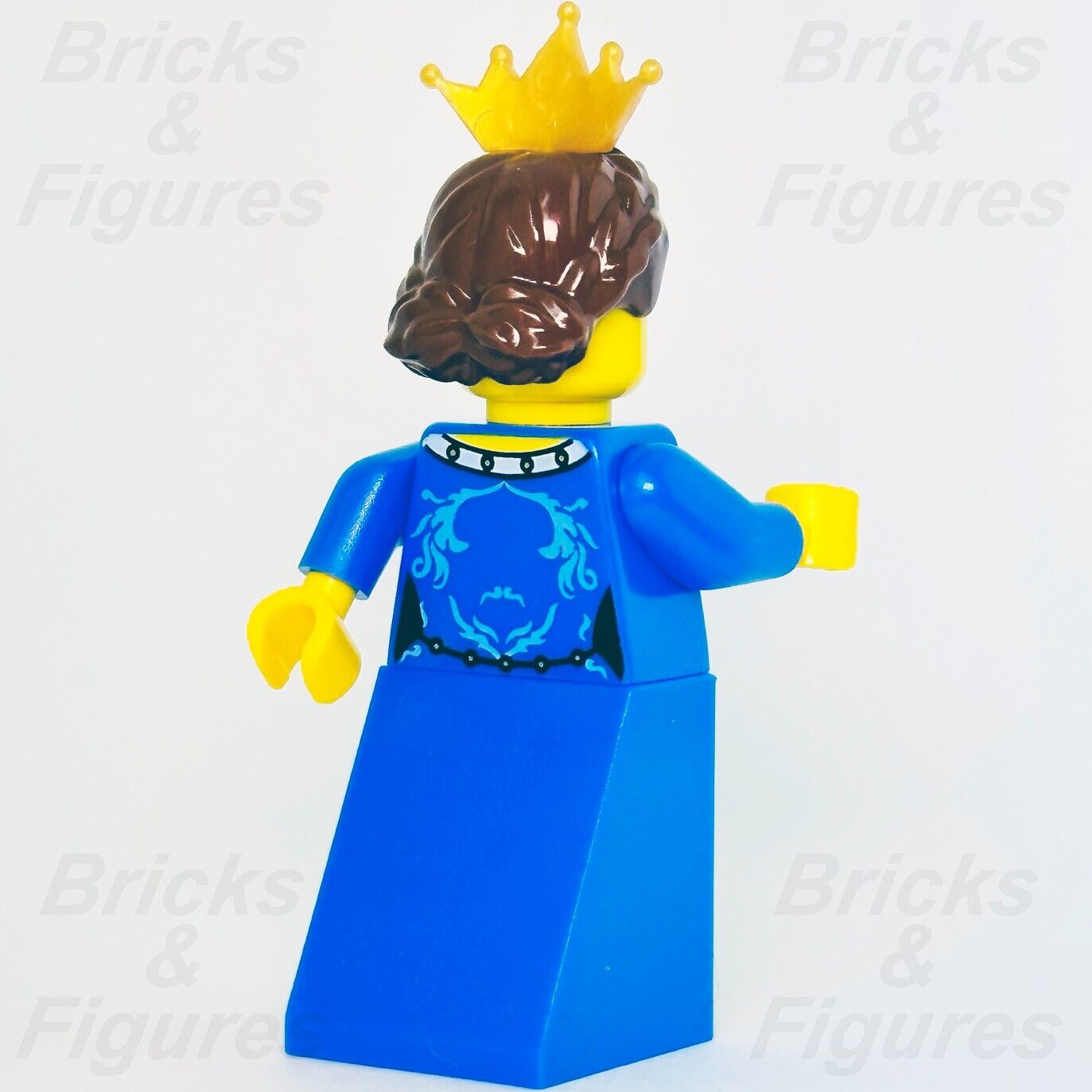 LEGO Castle Crown Queen Minifigure Fantasy Era Noble Blue Dress 7079 cas416 - Bricks & Figures