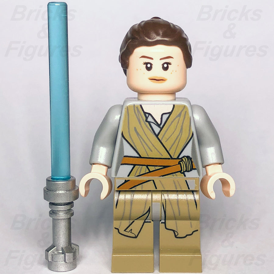 LEGO Star Wars Rey Minifigure Jedi Force Awakens 75099 75148 75105 75192 Used1