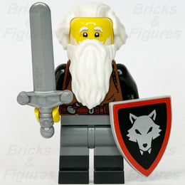 LEGO® Castle Wolfpack Minifigure Male Sword Shield 910057 Series 6 bdp276 Beard1