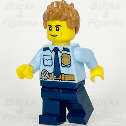 LEGO City Police Officer Minifigure Police Town Male Spiked Hair 60246 cty11260
