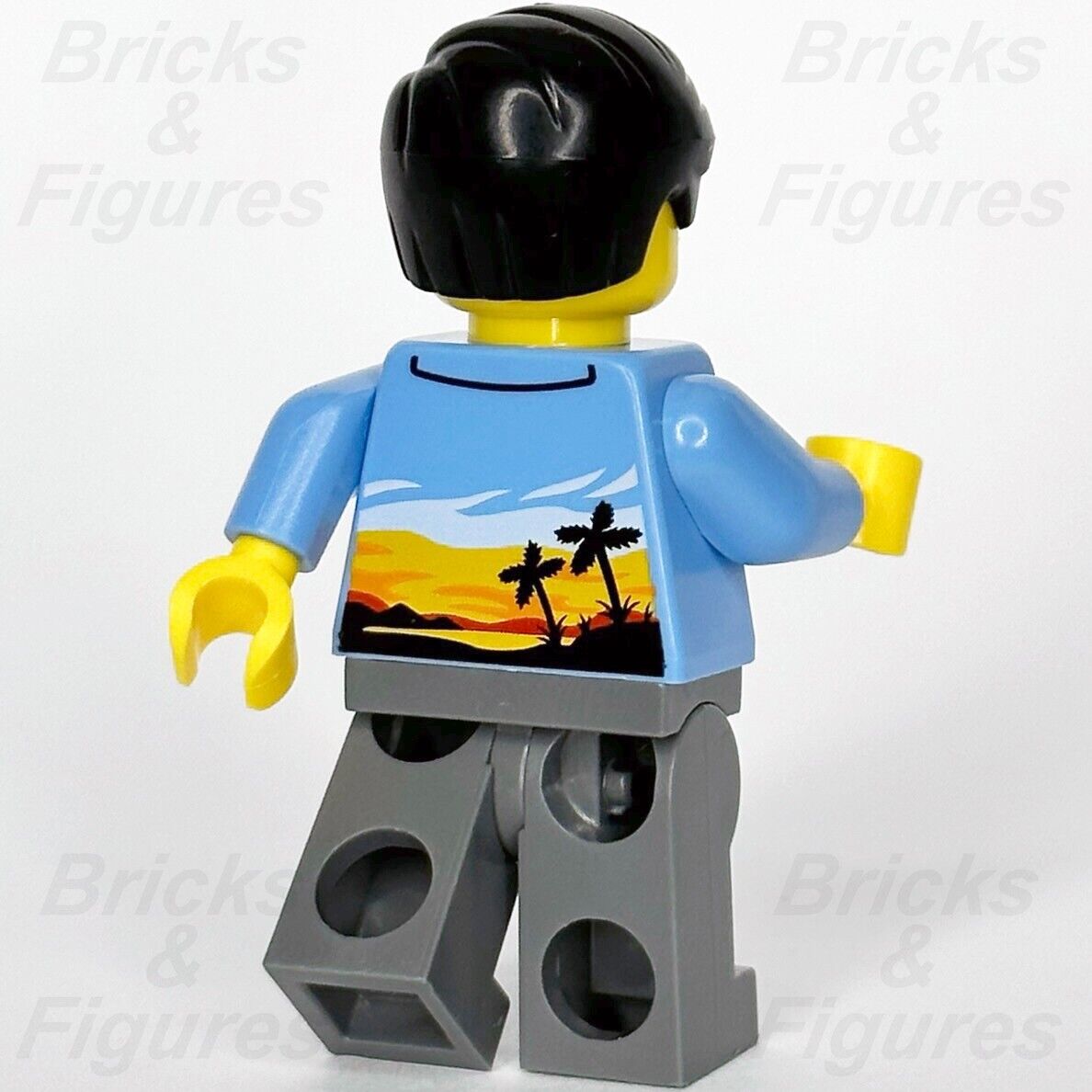 LEGO Monkie Kid Jia Minifigure Blue Shirt with Palm Trees 80012 80022 mk018 - Bricks & Figures