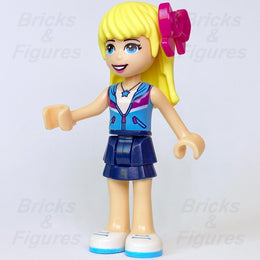 LEGO Friends Stephanie Minifigure Dark Blue Skirt with Azure & Purple Top 413560