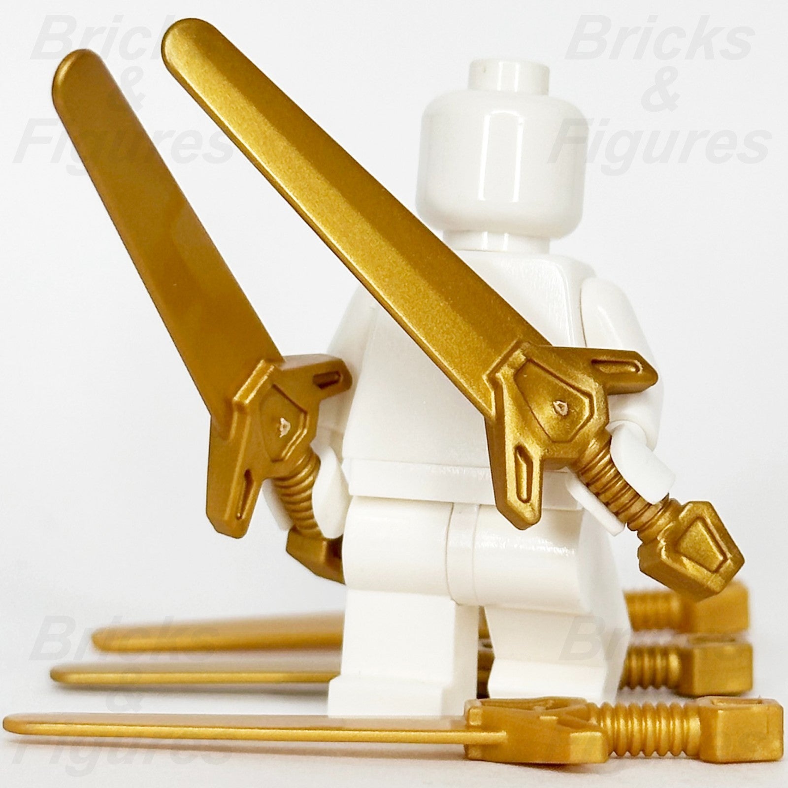 LEGO Castle Greatsword Sword Blade Minifigure Weapon Part Pearl Gold 48495 x 51