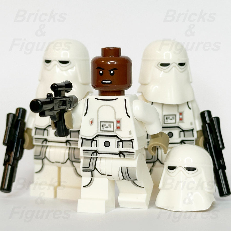 LEGO Star Wars Snowtrooper Minifigure Reddish Brown Head Imperial 75313 x 30