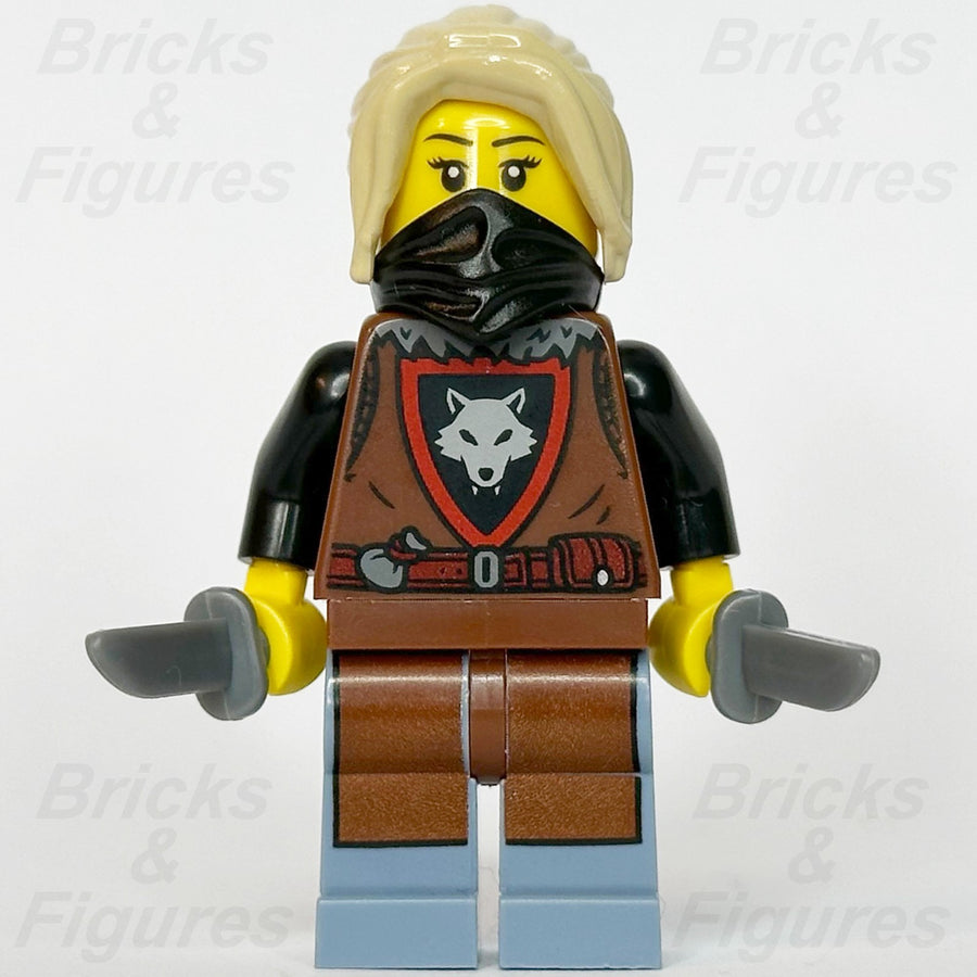 LEGO® Castle Wolfpack Minifigure Female Dagger 910057 Series 6 bdp282 Tan Hair1