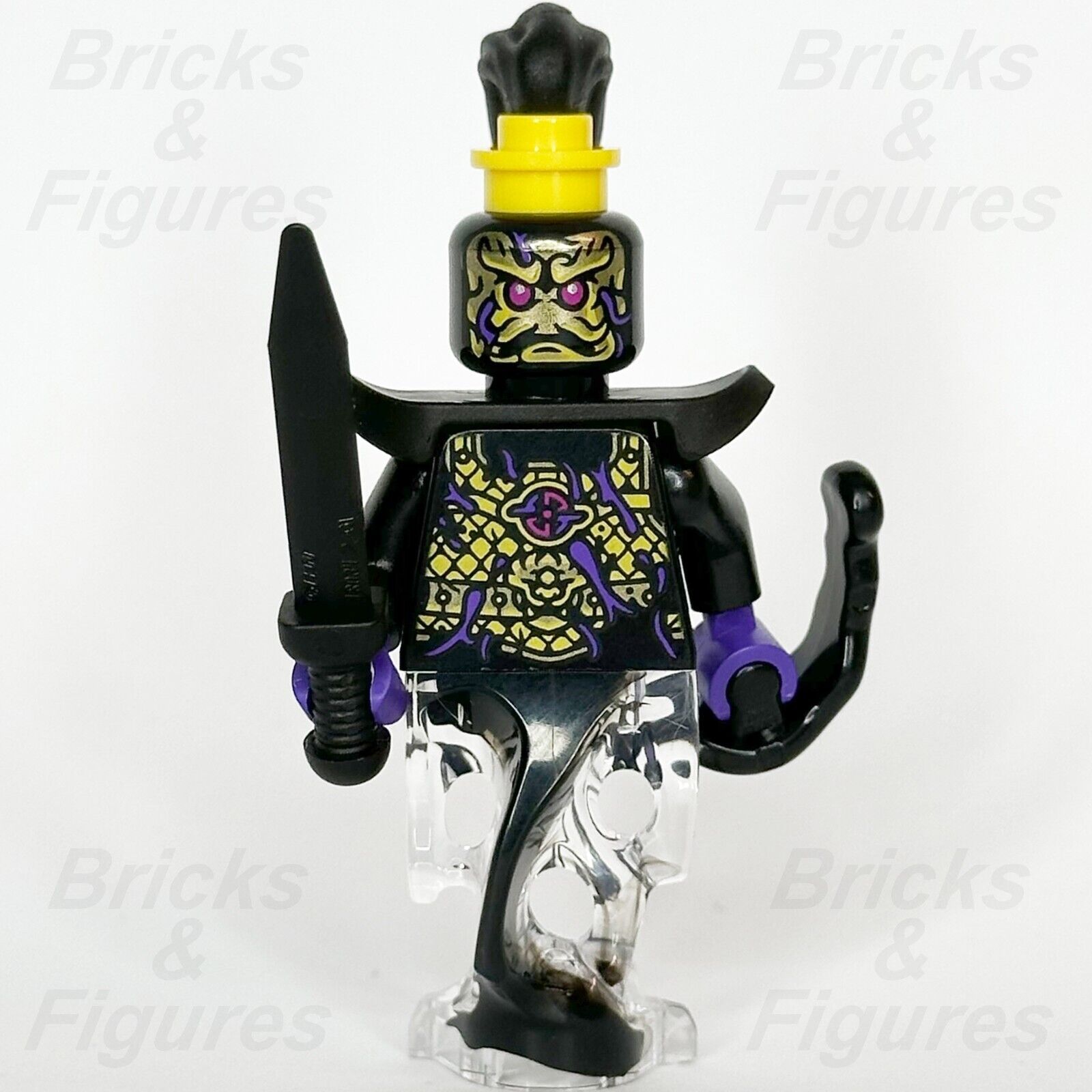 LEGO Monkie Kid Ink General Minifigure Demon Black Sword 80041 80047 80043 mk107 - Bricks & Figures