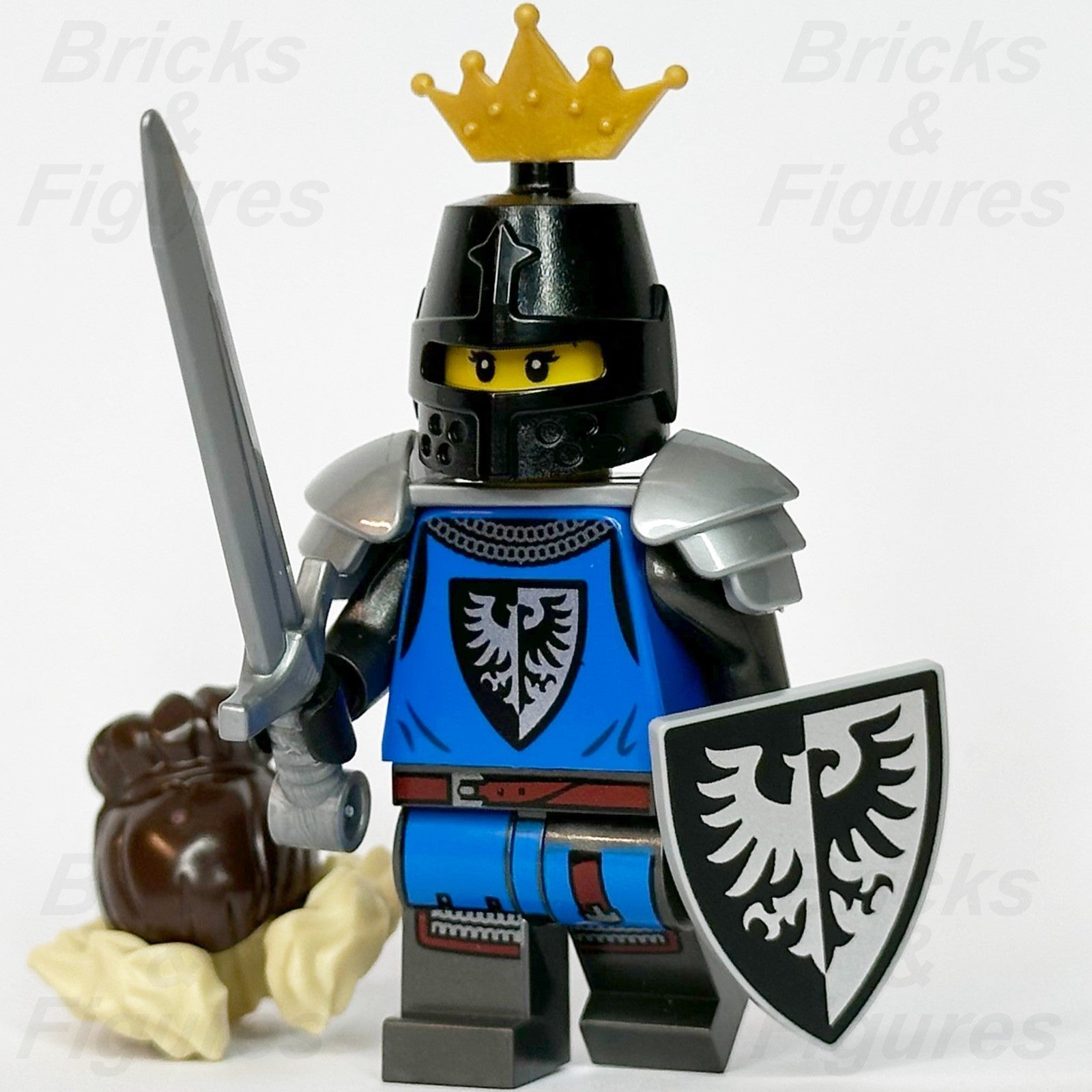 LEGO Castle Black Falcon Queen Minifigure Princess 910029 Series 1 bdp105 Armour0
