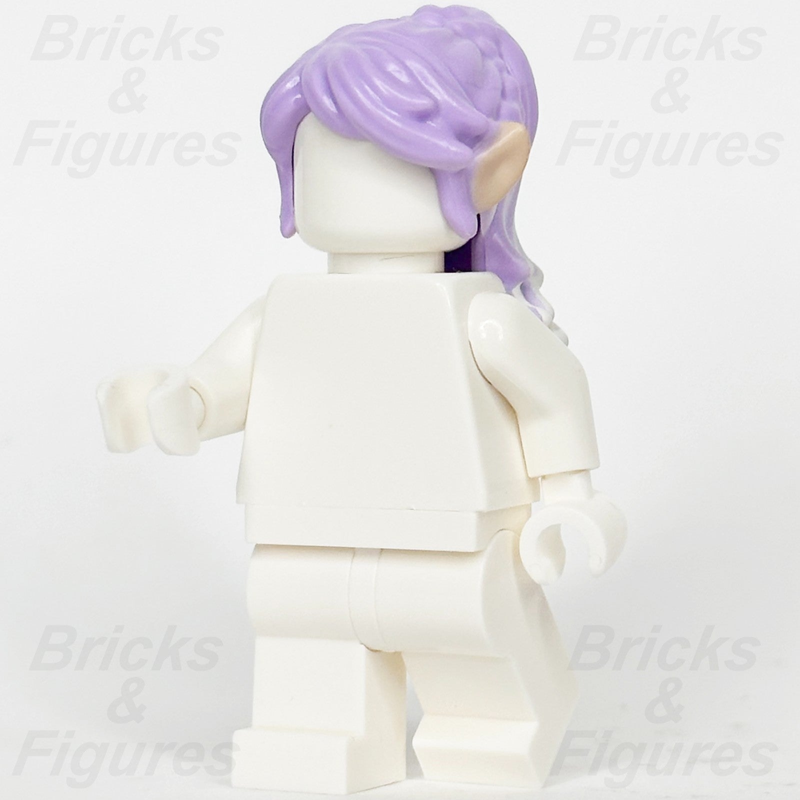 LEGO® Elves Ears Hair Minifigure Part Elf Long Braids Lavender White Tips 411801