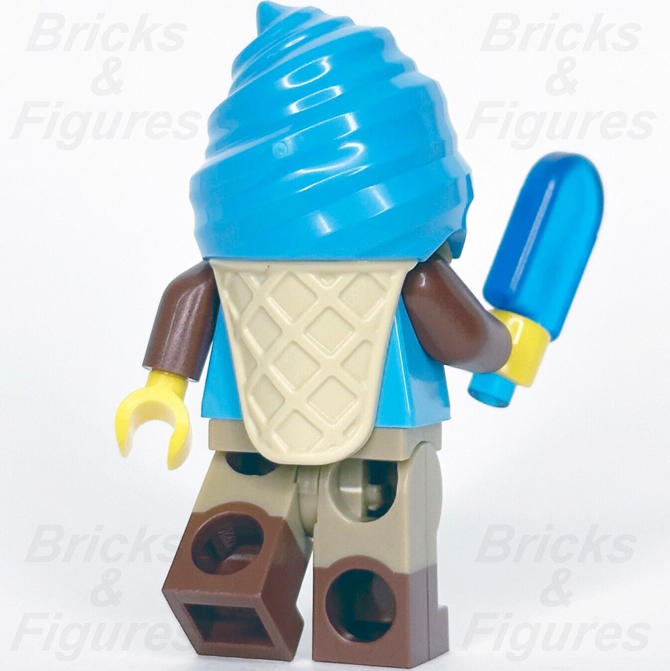 LEGO Blue Ice Cream Suit Guy Minifigure w/ Popsicle Build-A-Minifigure BAM 2023