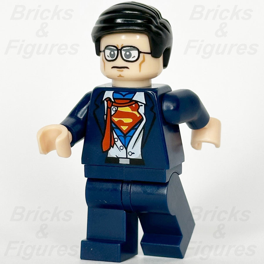 LEGO Super Heroes Clark Kent Minifigure Superman DC Batman 2 sh0083 Suit Glasses0