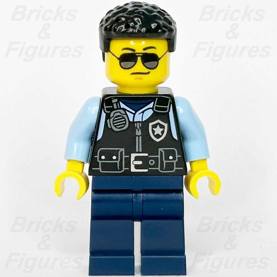 LEGO® City Police Officer Minifigure Police Town Male Safety Vest 60418 cty17511