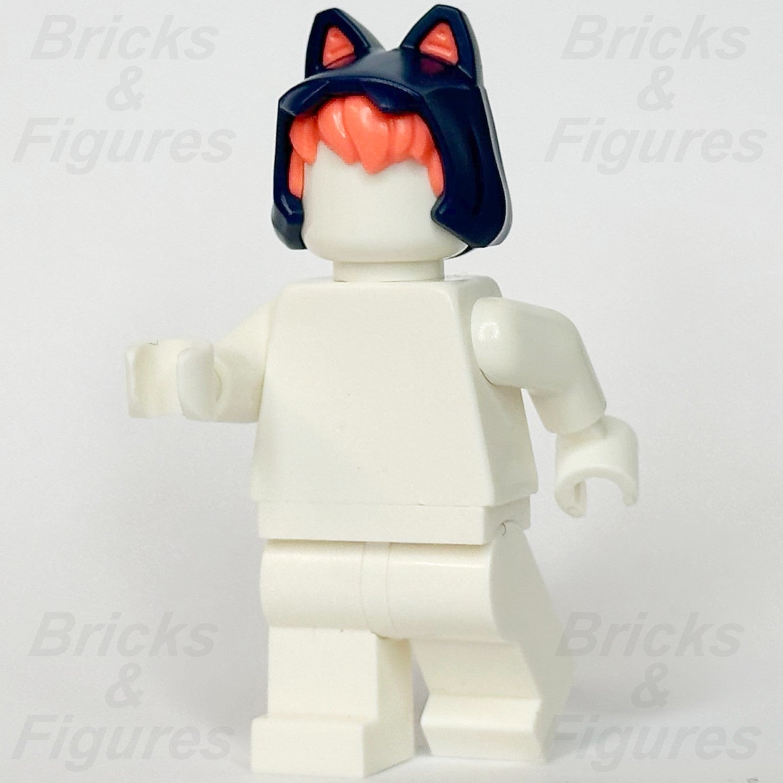 LEGO Ninjago Sora Minifigure Hood Part Coral Hair Combo Headgear Dark Blue Ears1