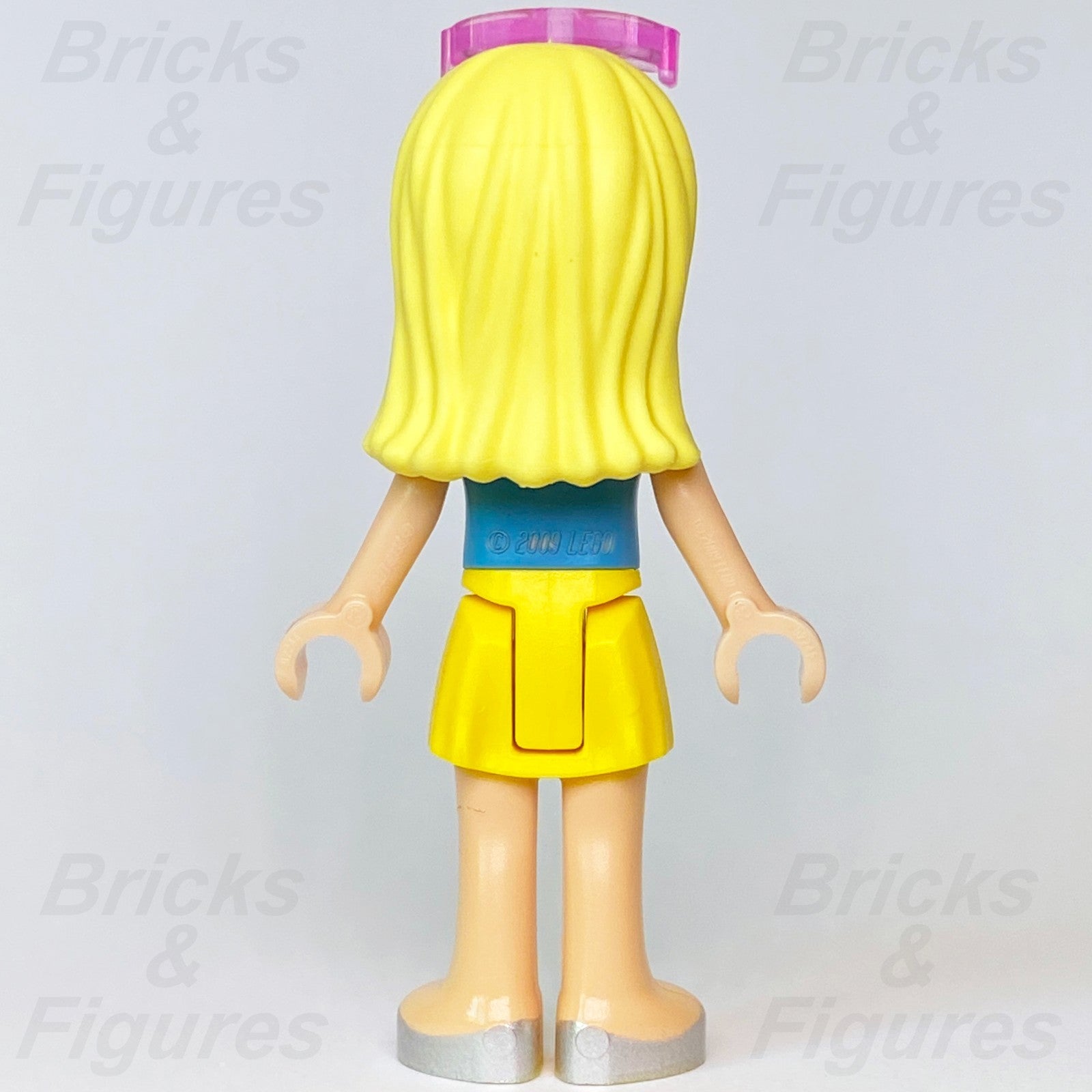 LEGO Friends Stephanie Minifigure Pink Sunglasses Yellow Skirt Blue Top 413752