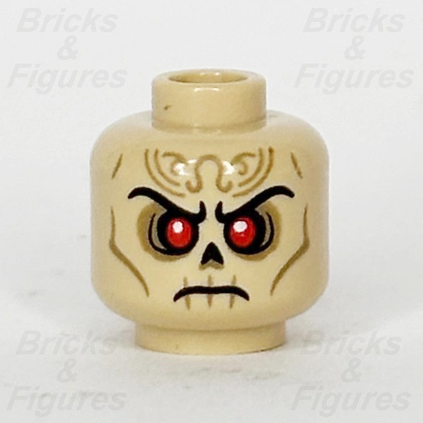 LEGO Dungeons & Dragons Szass Tam Minifigure Head Part Tan Skull Red Eyes 710470