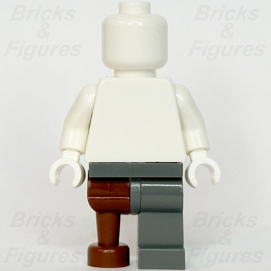 LEGO Dark Bluish Grey Minifigure Legs Part Reddish Brown Pirate Peg Leg 970d592