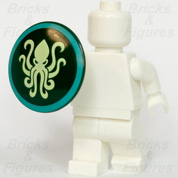 LEGO Castle Kraken Warrior Minifigure Shield Part Round Green 21358 75902pb351