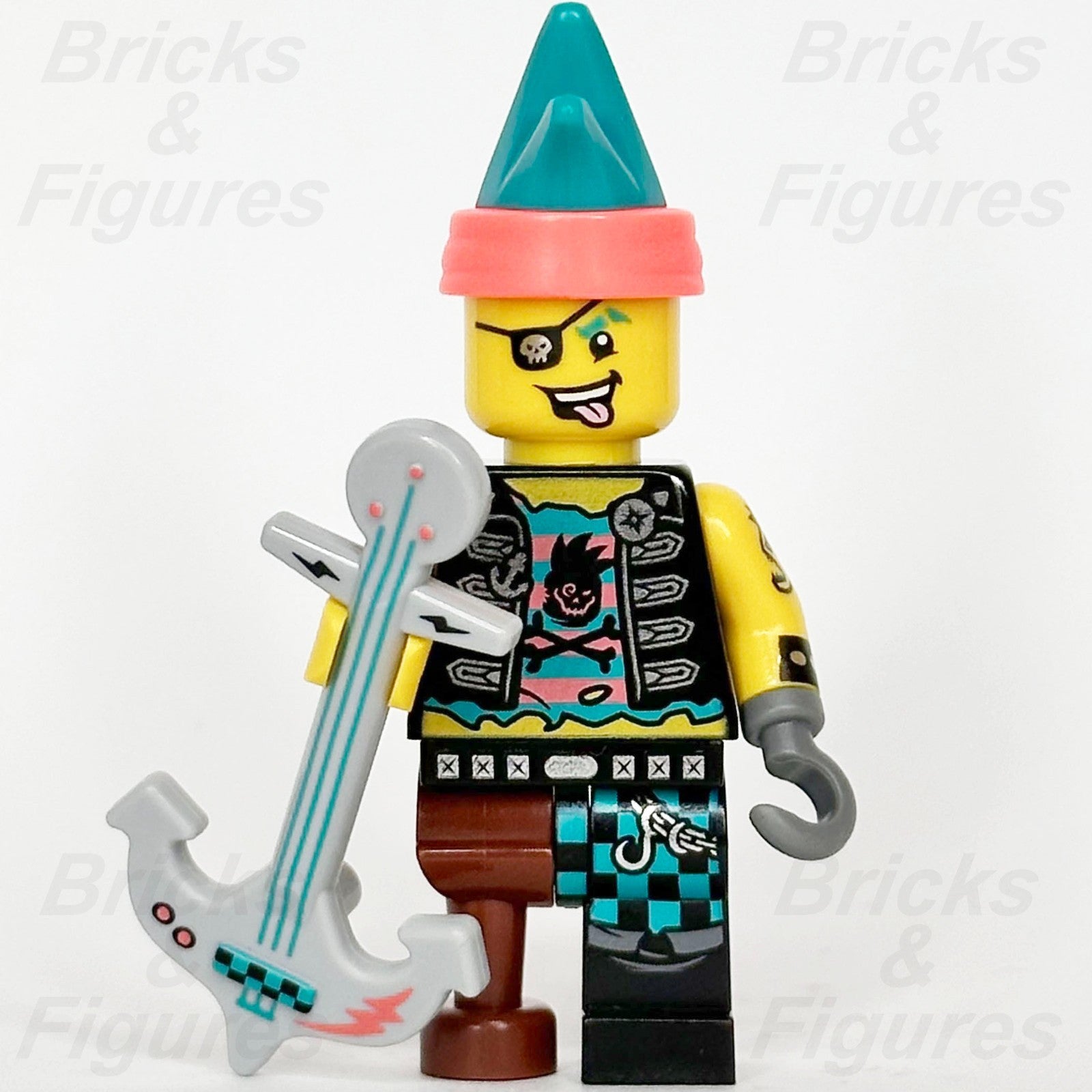 LEGO Vidiyo Punk Pirate Minifigure BeatBox Minifig w/ Anchor Guitar 43103 vid0162