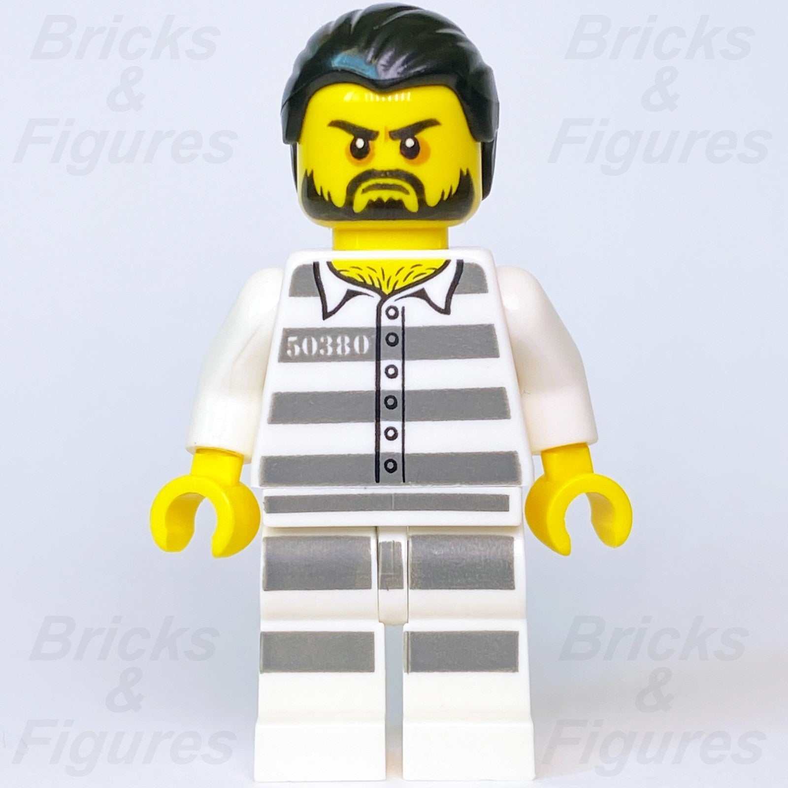 LEGO City Jail Prisoner 50380 Minifigure w/ Beard Mountain Police 60174 cty08711