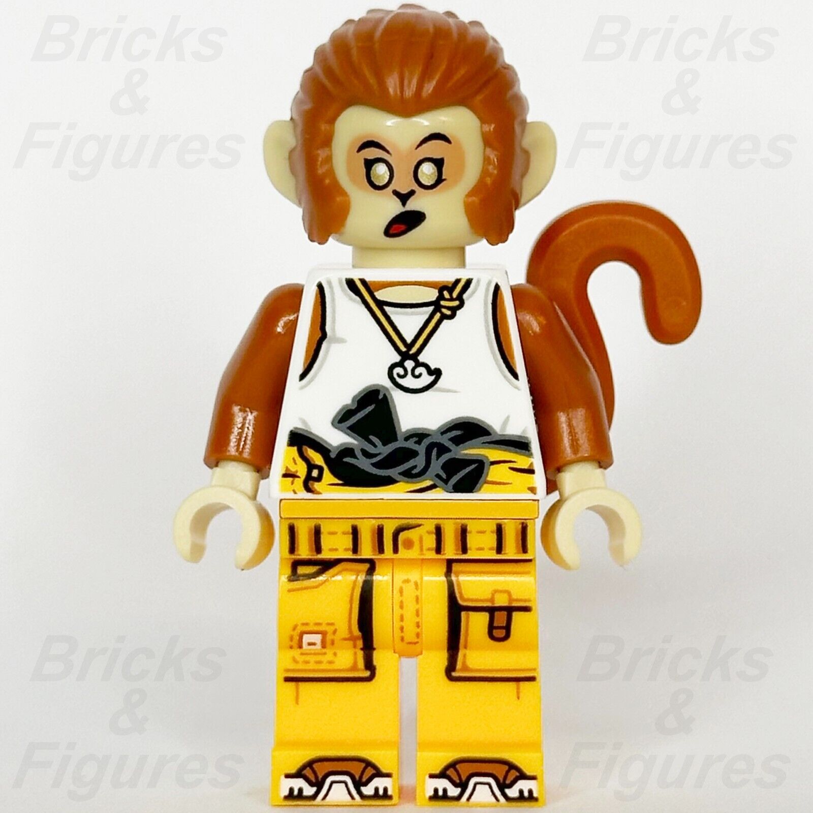 LEGO Monkie Kid Monkey King Minifigure Orange Racing Suit Tank Top 80050 mk149 - Bricks & Figures