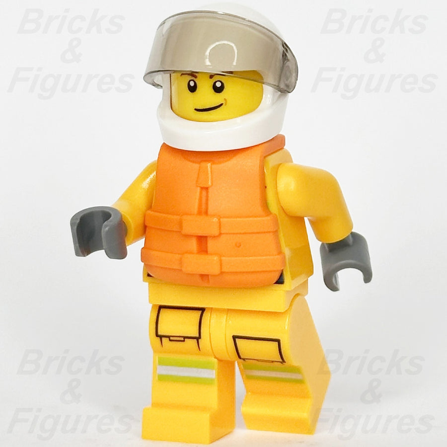 LEGO City Fireman Firefighter Minifigure Fire Life Jacket 30368 cty1157 Town0