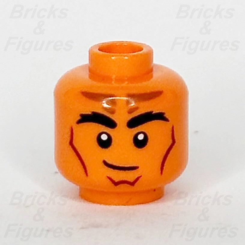 LEGO Dungeons & Dragons Tiefling Sorcerer Minifigure Head Part Male Orange 710470