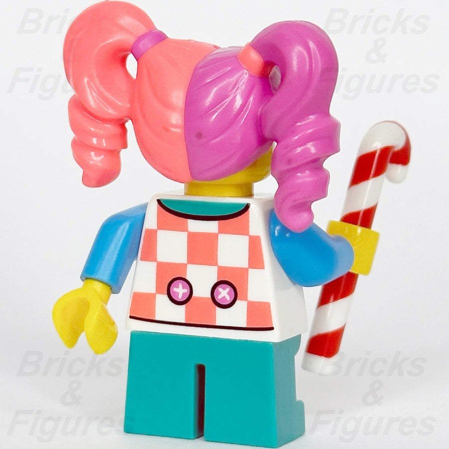 LEGO Clown Girl Minifigure with Candy Cane Build-A-Minifigure BAM 2023 Minifig2