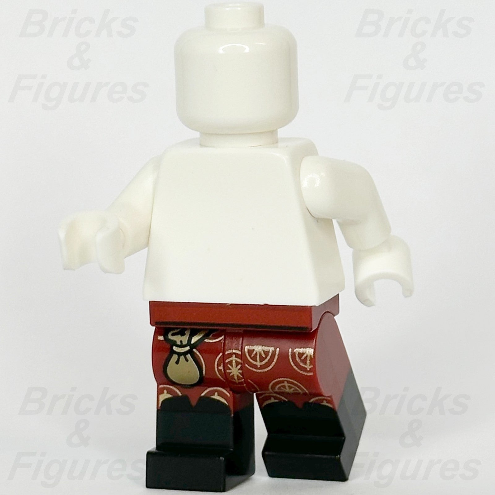 LEGO® Pirate Dark Red Legs Black Boots Minifigure Part Hips Coin Pouch 65106651