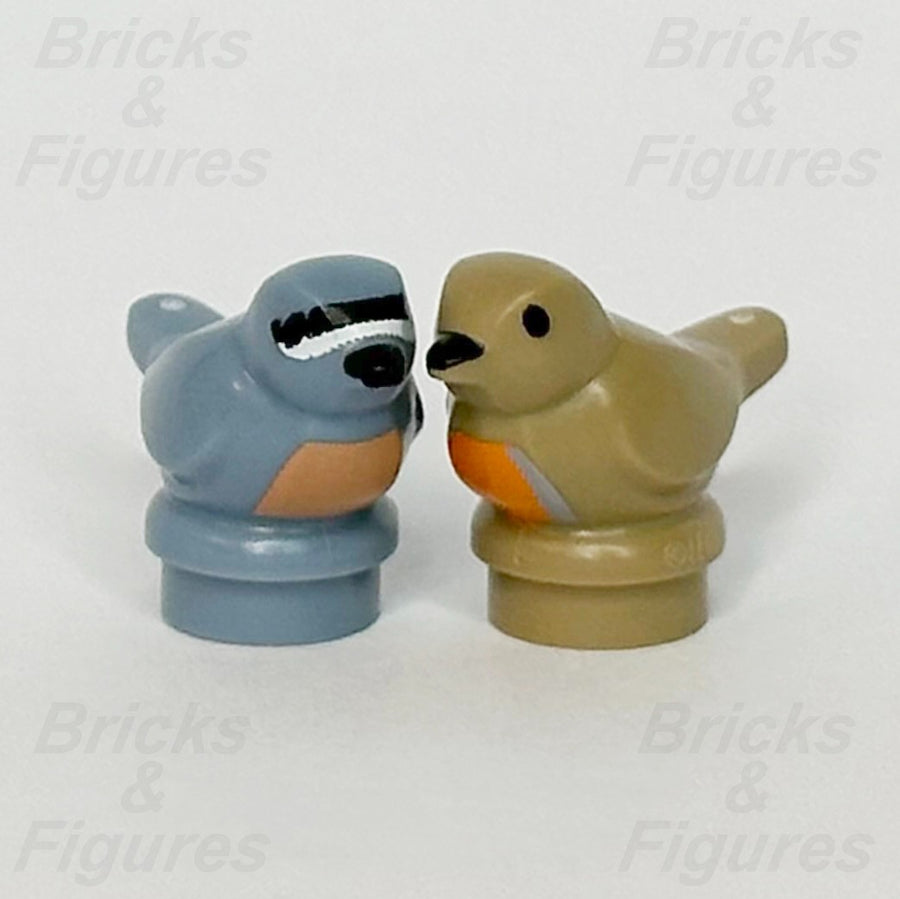 LEGO Small Bird Animal Minifigure Part Sand Blue & Dark Tan 11372 41835 x 21