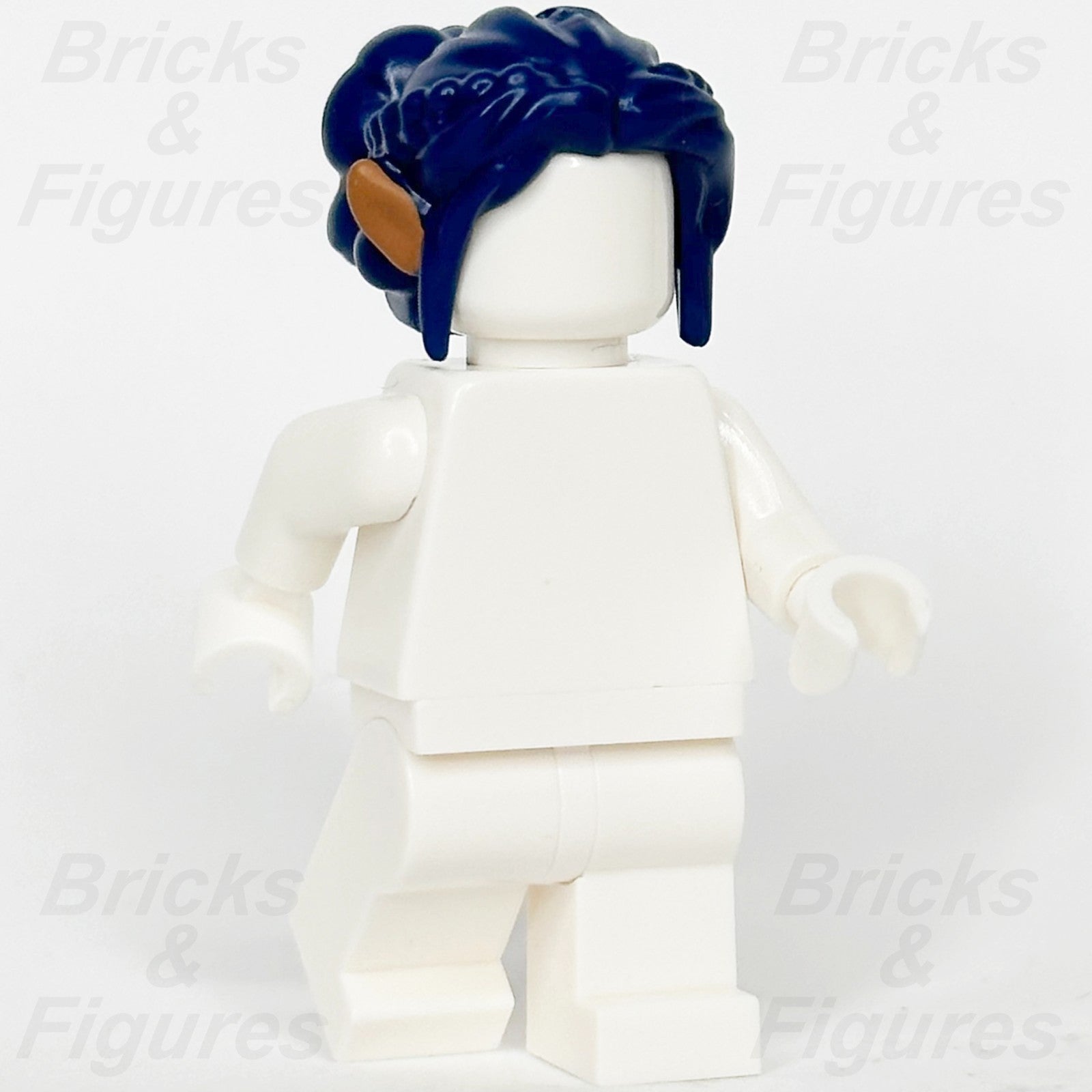 LEGO Elves Ears Hair Minifigure Part Elf Long Side Bangs Braids Dark Blue 411871