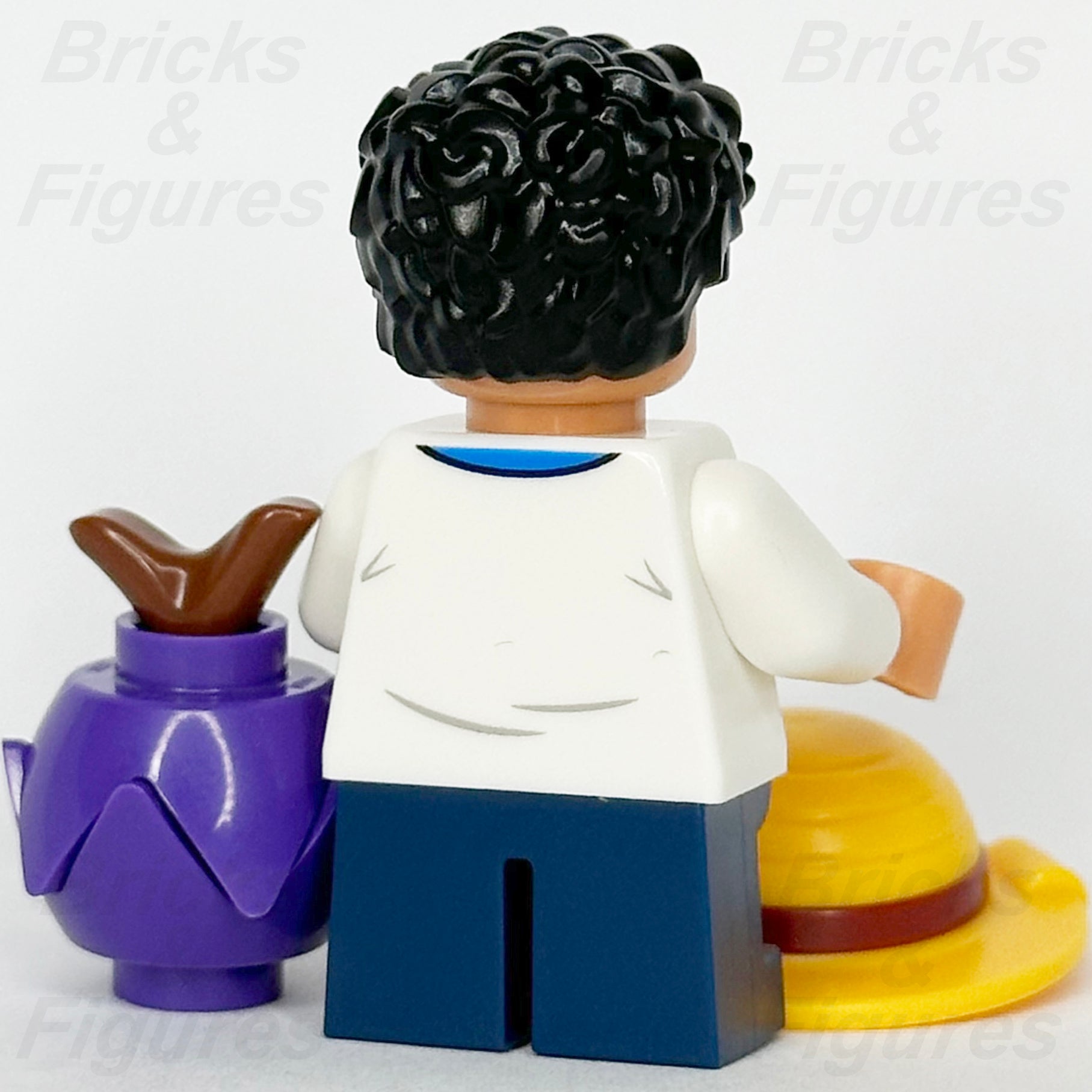 LEGO One Piece Monkey D. Luffy Minifigure Young 75636 op003 w/ Hat & Devil Fruit