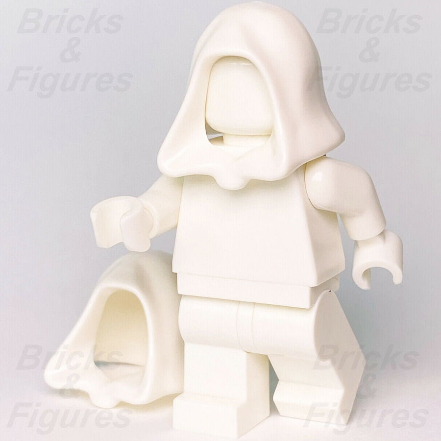 2 x Star Wars LEGO White Robe Hoods Minifigure Headgear Parts 30381 96232 98011 - Bricks & Figures