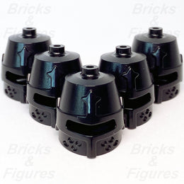 5 x Castle LEGO Knight Closed Helmet w/ Eye Slit Minifigure Headgear Part 89520 - Bricks & Figures