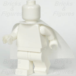 LEGO White Minifigure Cape Cloth Starched Body Wear 3.9cm Part 522c 20458 - Bricks & Figures