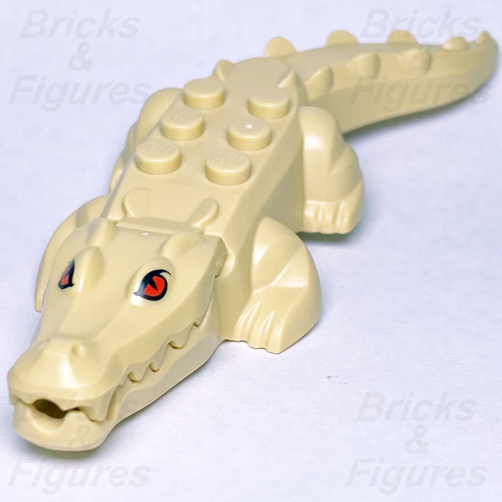 レゴ(LEGO) ヒドゥンサイド アリゲーター クロコダイル ミニフィギュア 動物部分 タン レッドアイズ 70419