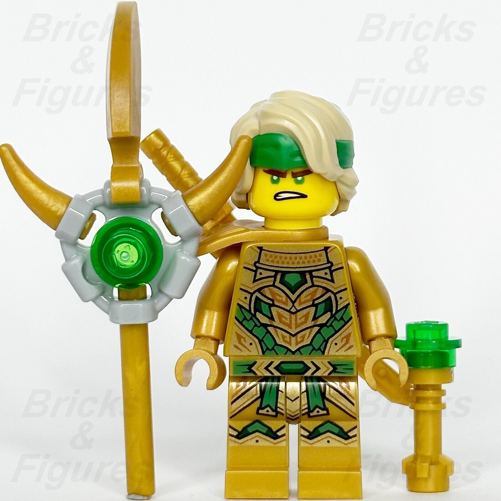 LEGO Ninjago Lloyd Golden Oni Minifigure Crystalized Ninja Hair 892297 njo796 1