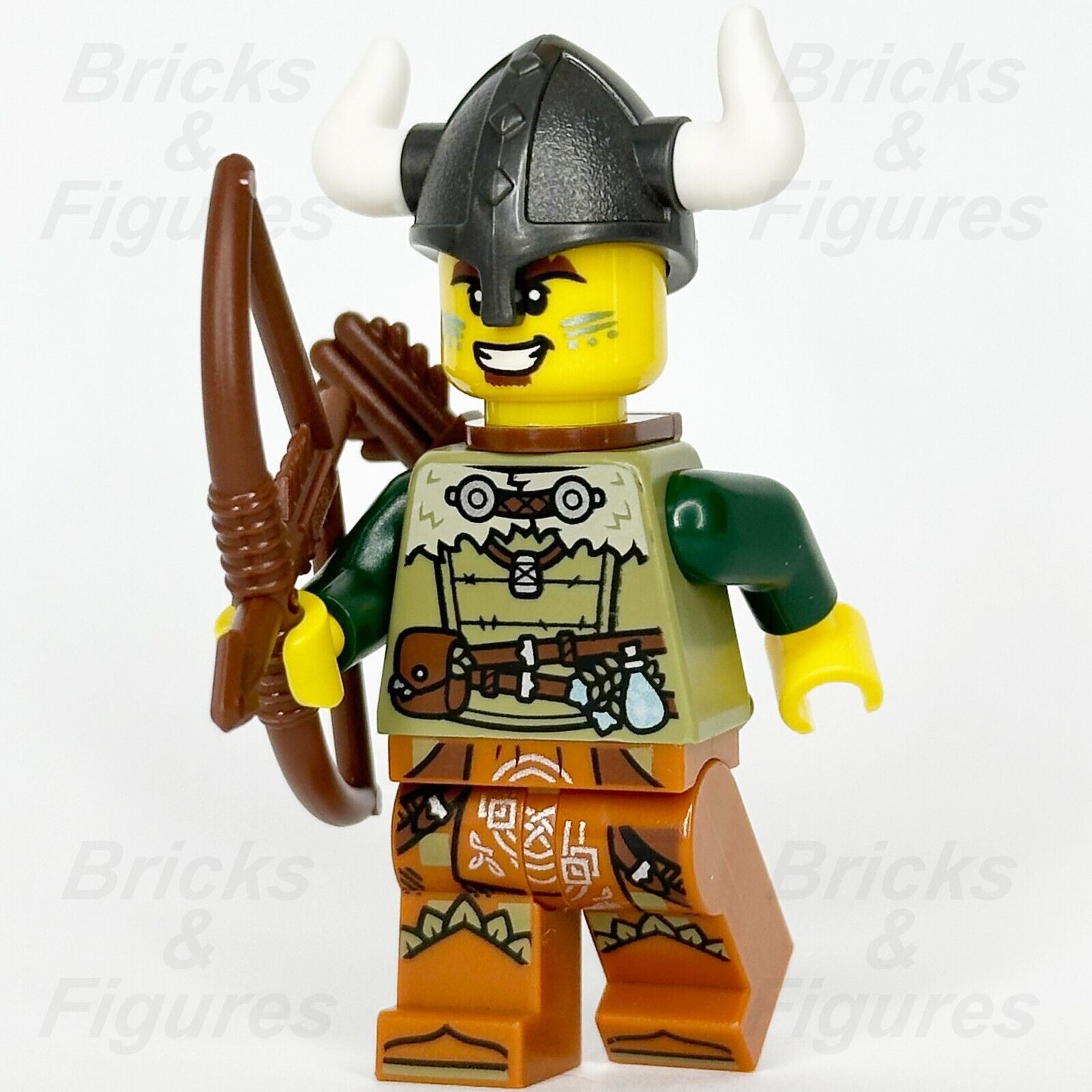 レゴ アイデア バイキング アーチャー ミニフィギュア バイキングのヘルメット、弓、矢筒 21343 idea168