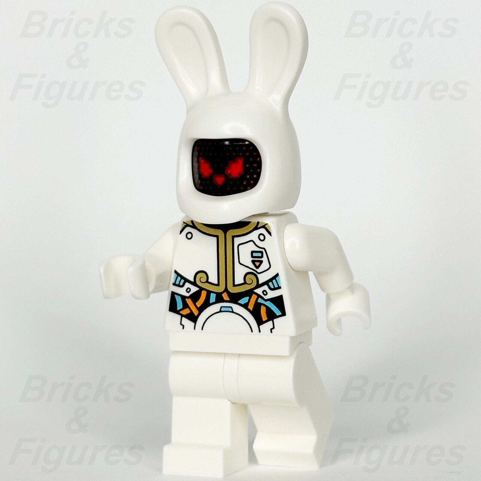 レゴ モンキー キッド 月面ウサギ ロボット ミニフィギュア 邪悪な怒っているハッピーフェイス 80032 mk081