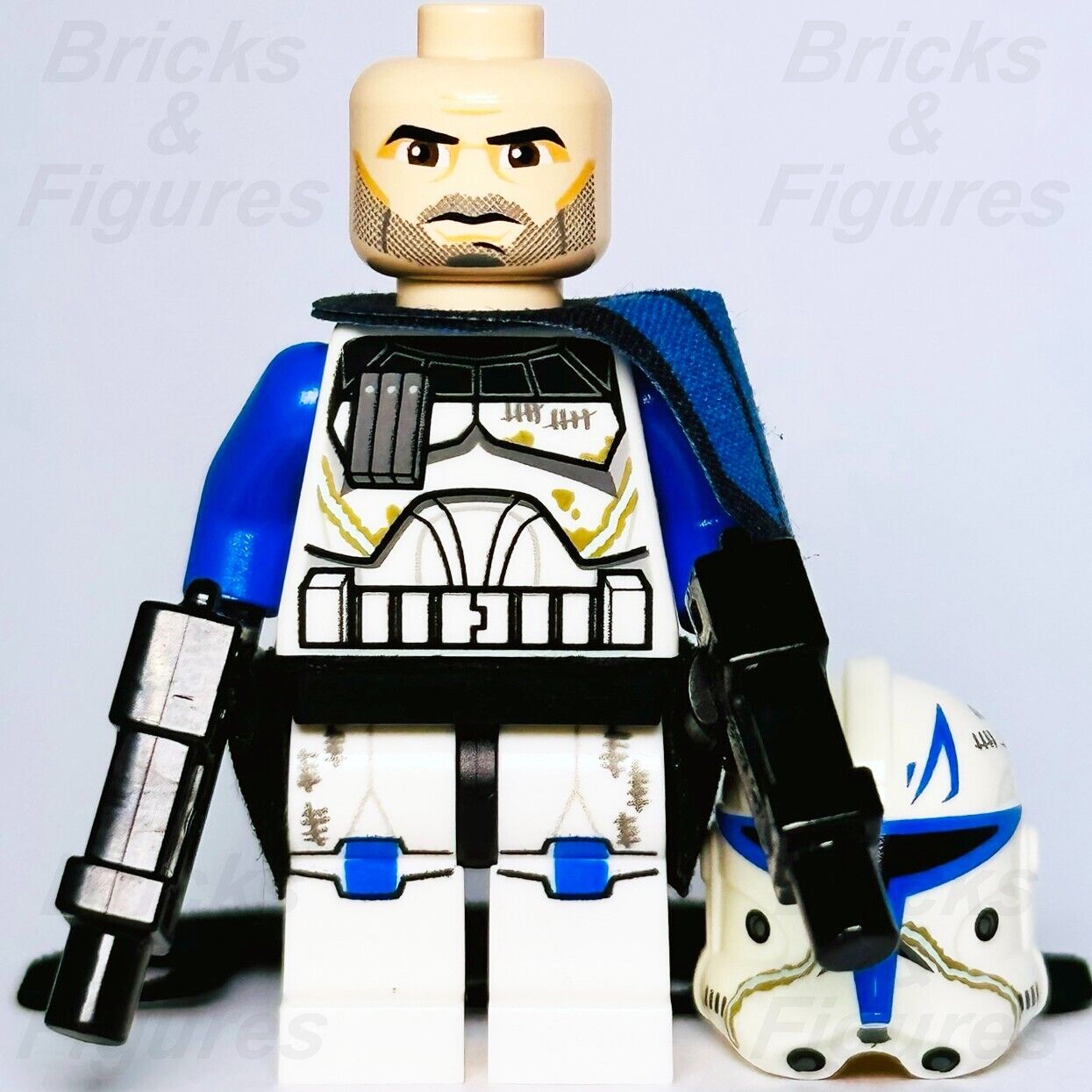 Captain Rex LEGO Star Wars Minifigure Phase 2 Trooper Clone Wars 75012 sw0450 - Bricks & Figures