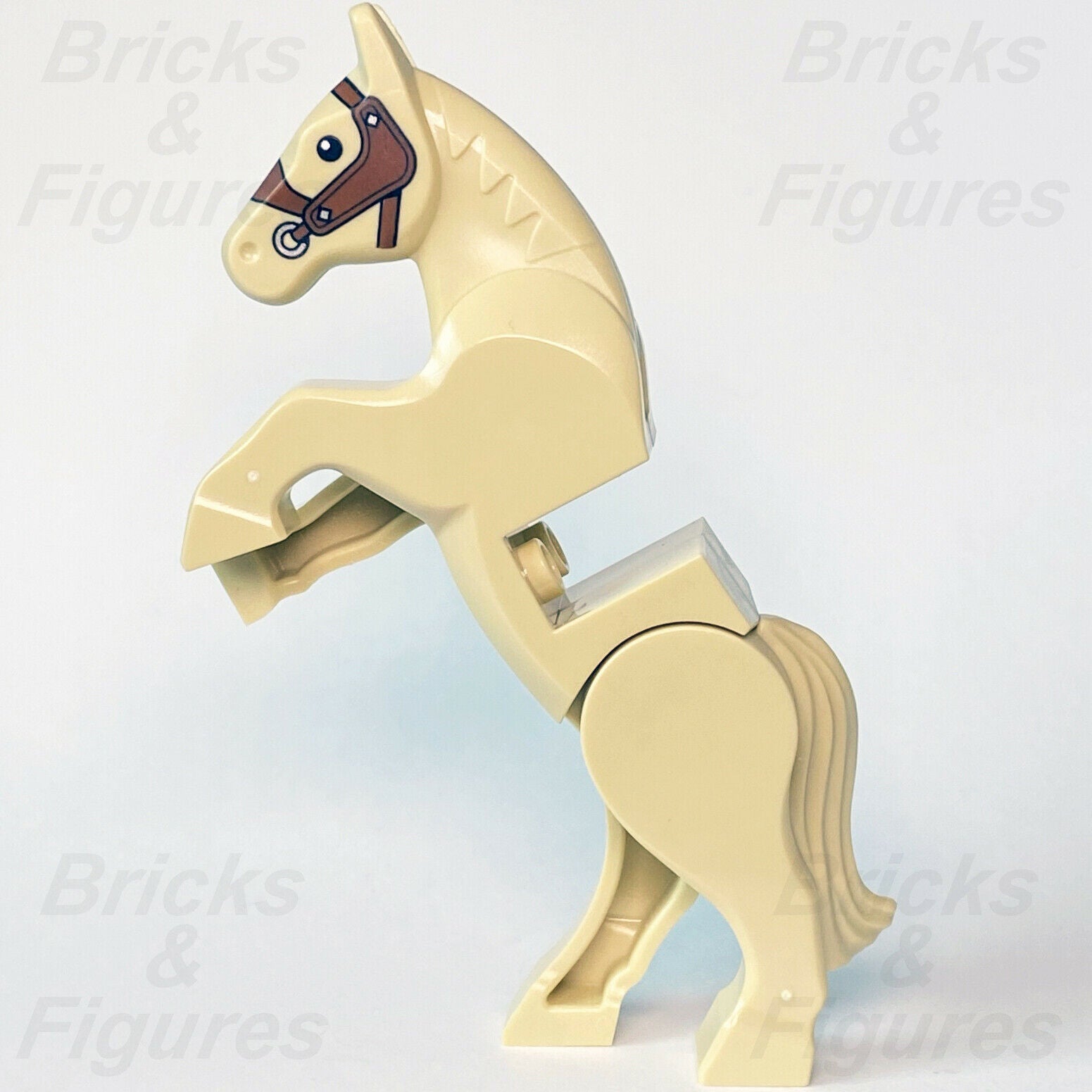 Ideas LEGO Horse with Movable Legs & Bridle Animal Tan Minifigure Part 21325 - Bricks & Figures