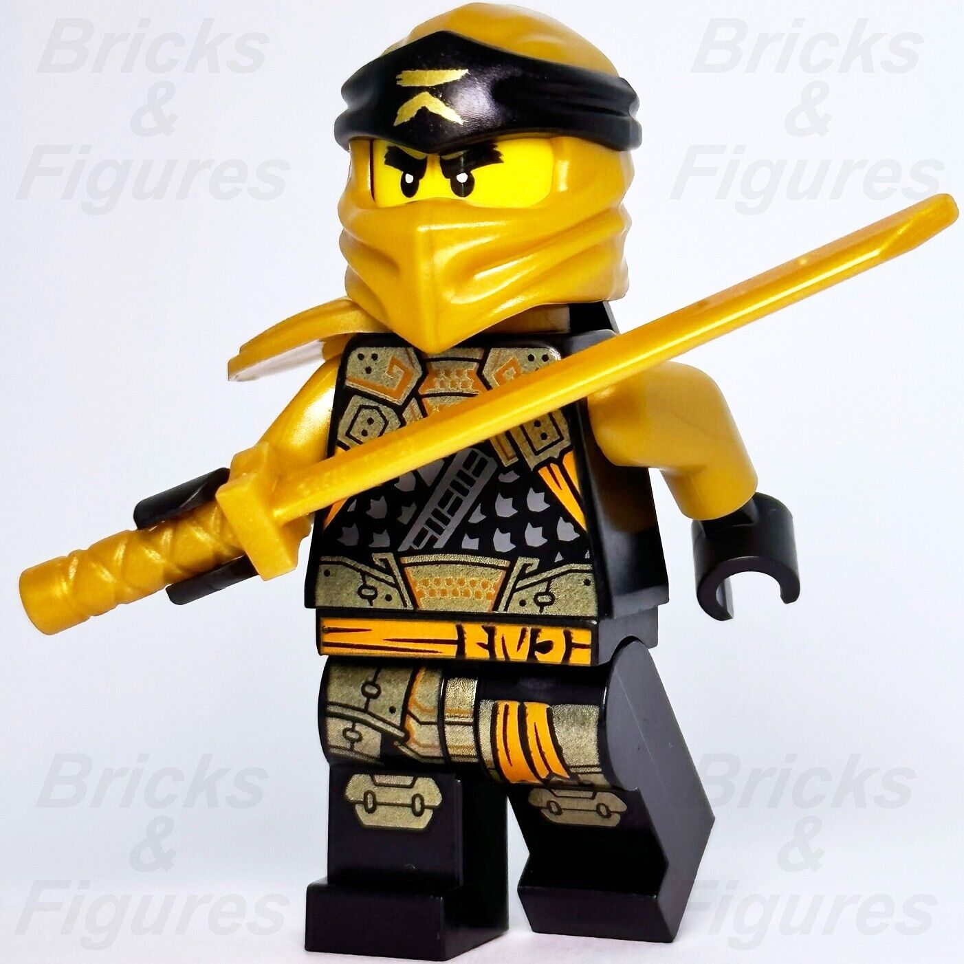 LEGO Cole Golden Ninja Ninjago Crystalized Minifigure 71769 71774 njo758 New - Bricks & Figures