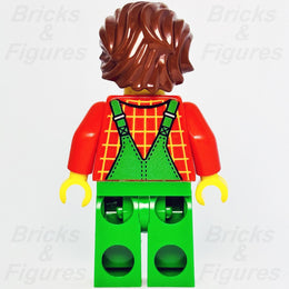 LEGO Farmer Male Town City Farm Minifigure with Green Overalls 60287 cty1227 - Bricks & Figures