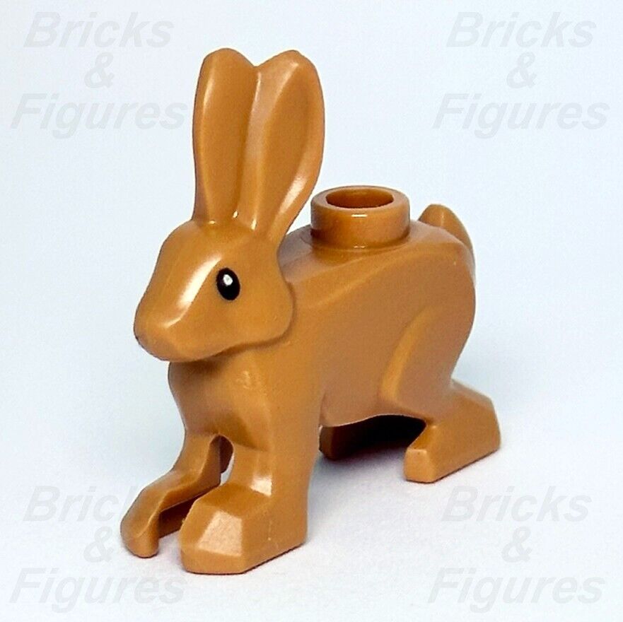 LEGO Hare Rabbit Medium Nougat Minifigure Animal Town City Part 60387 60374 New - Bricks & Figures